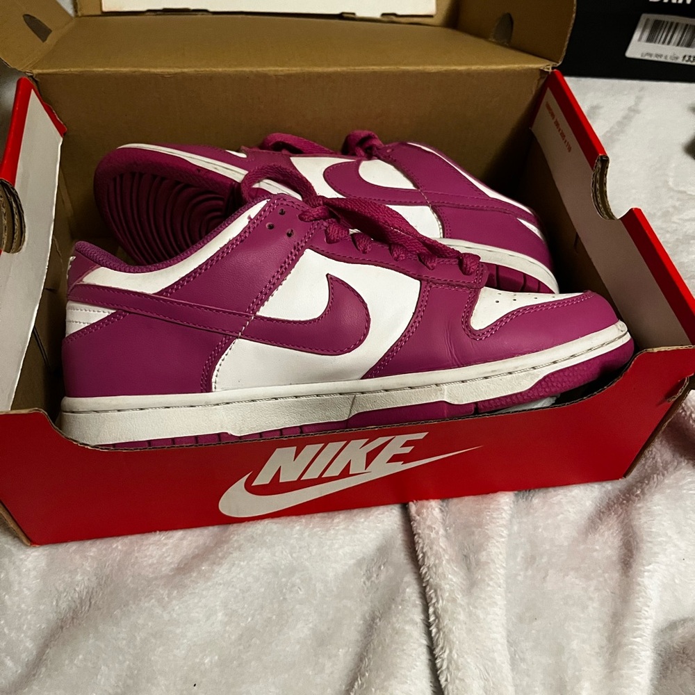 Nike Dunk Low Pink and White Sneakers